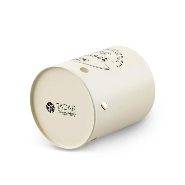 Zestaw 3 metalowych pojemników kuchennych Tadar Ziemniaki Cebula Czosnek kremowy