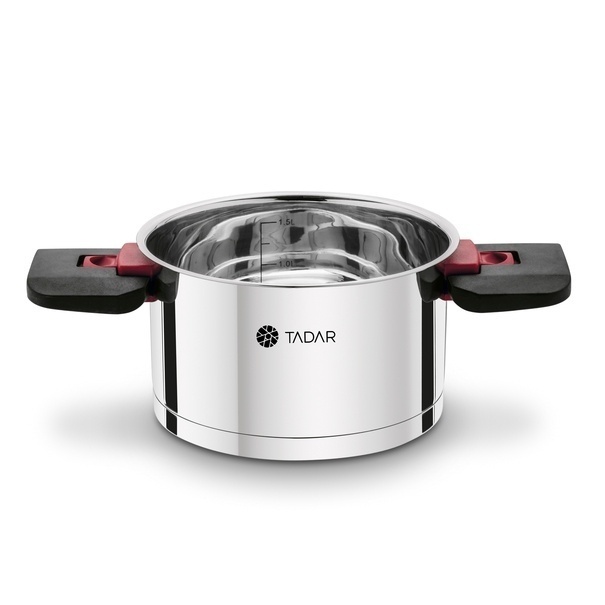 Zestaw garnków ze składanymi uchwytami Tadar Evocook 6 elementów i 5 miarek