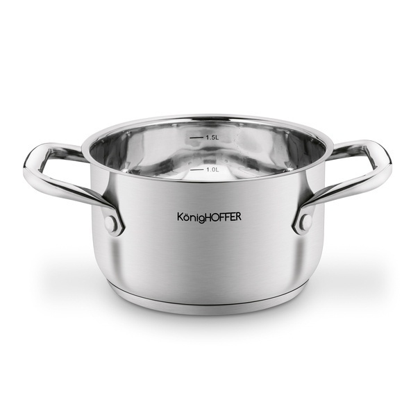 Zestaw garnk&oacute;w ze stali nierdzewnej Konighoffer Inoxera 8 element&oacute;w