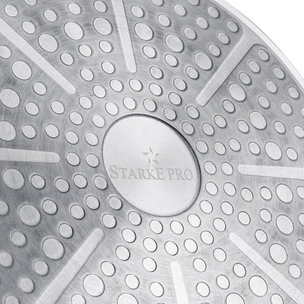 Zestaw garnk&oacute;w Starke Pro Compacti Cream 9 element&oacute;w odpinany uchwyt