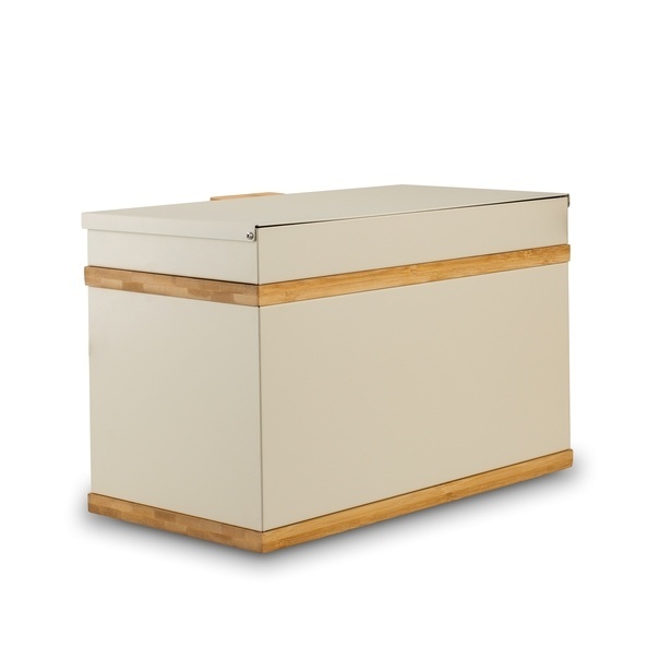 Chlebak stalowy dwupoziomowy Konighoffer Artesano 38 x 18 x 23 cm kremowy