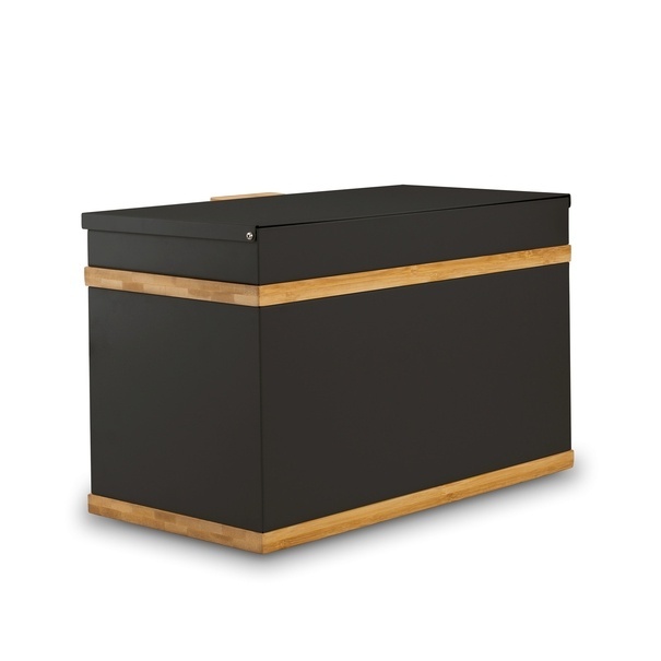 Chlebak stalowy dwupoziomowy Konighoffer Artesano 38 x 18 x 23 cm czarny