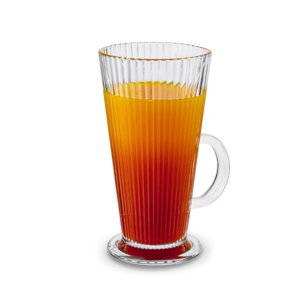 Komplet 6 szklanek do kawy Tadar Latte Anastazja 300 ml i 6 łyżeczek koktajlowych