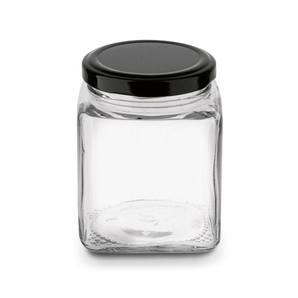 Słoiki szklane z metalową zakrętką Tadar Belo 300 ml 12 sztuk i 96 etykiet na przyprawy