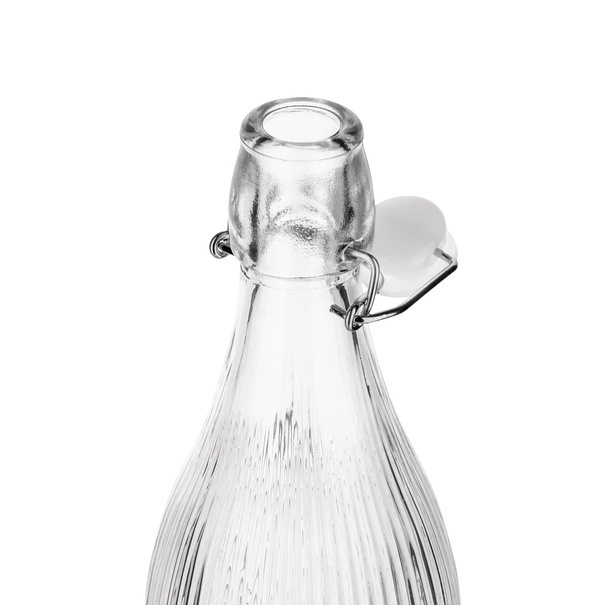 Butelka szklana z klipsem Tadar Paski 1000 ml
