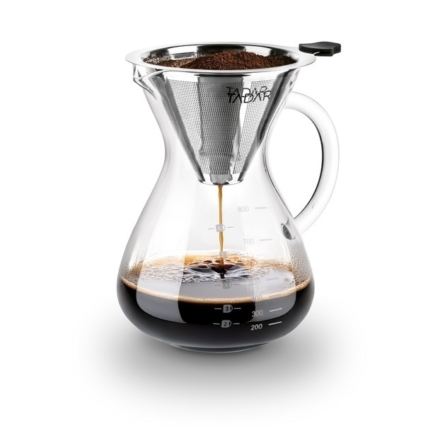 Dzbanek przelewowy do kawy i herbaty z zaparzaczem Tadar Freddo 800 ml