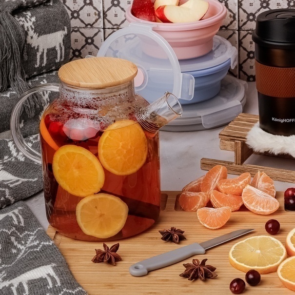 Dzbanek szklany ze spiralą Tadar Nexo 1,6 l