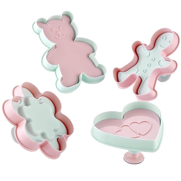 Foremki do wykrawania ciastek Sunplast Pastel 2 szt. mix wzor&oacute;w