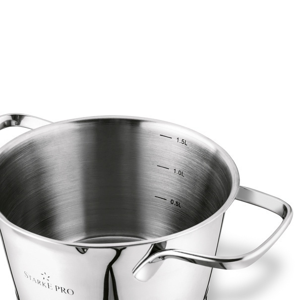 Garnek nierdzewny z pokrywką Starke Pro Speziale 1,6 l