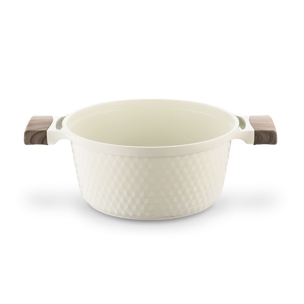 Garnek z powłoką ceramiczną na indukcję Konighoffer Rosti 24 cm 4,7 l kremowy