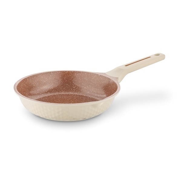 Komplet 3 patelni na indukcję Starke Pro Texture Creamy 20 24 28 cm