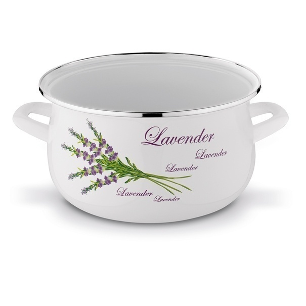 Komplet garnk&oacute;w emaliowanych Tadar Lawenda 6 element&oacute;w