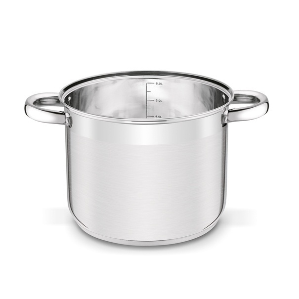 Komplet garnk&oacute;w prostych ze stali nierdzewnej z pokrywkami Tadar 6 element&oacute;w 4 l, 6,5 l, 8 l