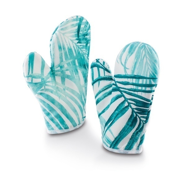 Rękawice kuchenne z magnesem Gomer Liście 2 sztuki