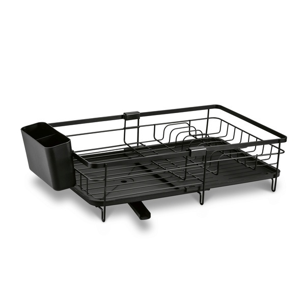 Suszarka do naczyń z ociekaczem i tacą Konighoffer 53 x 30 x 15,5 cm czarna