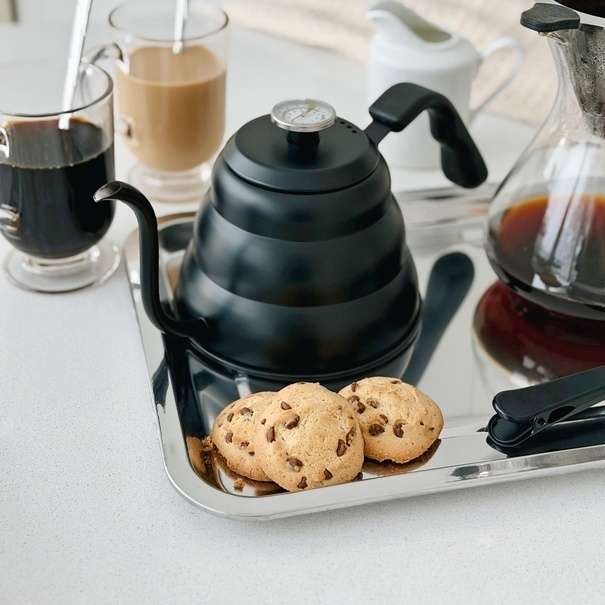 Taca metalowa nierdzewna Tadar 35,5 x 26,5 cm prostokątna