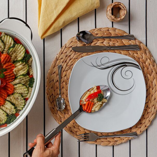 Talerz obiadowy kwadratowy Tadar Dolce Vita 25,5 cm