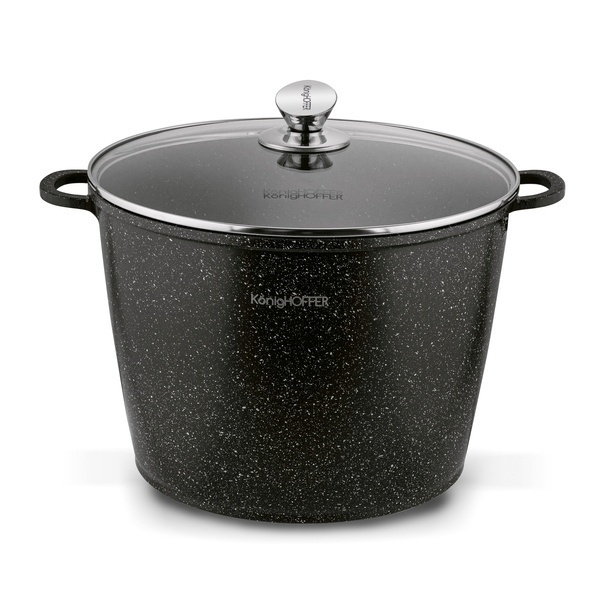 Zestaw 2 garnków na indukcję wysokich Konighoffer Pollo 6,8 l 10 l i 4 nakładki