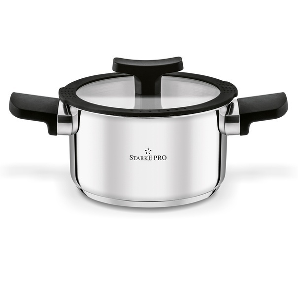 Zestaw garnk&oacute;w nierdzewnych z pokrywkami Starke Pro Eterno 8 element&oacute;w