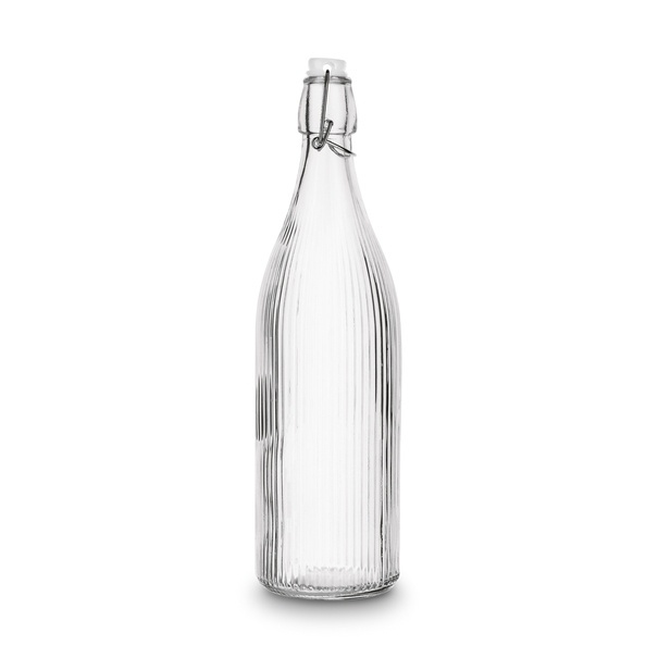Butelka szklana z klipsem Tadar Paski 1000 ml
