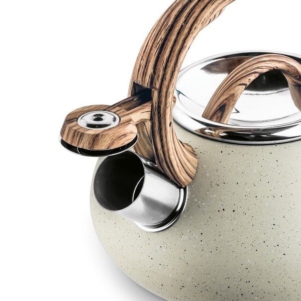 Czajnik nierdzewny Tadar Vita Cream Marble 2 l kremowy