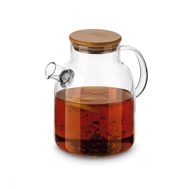 Dzbanek szklany ze spiralą i podgrzewaczem ceramicznym Tadar Nexo 1,8 l