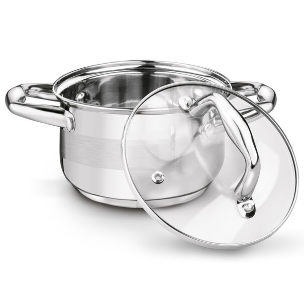 Garnek nierdzewny z pokrywką Tadar Alma 1,8 l