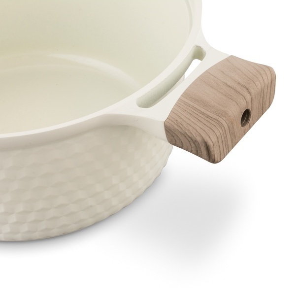 Garnek z powłoką ceramiczną na indukcję Konighoffer Rosti 24 cm 4,7 l kremowy