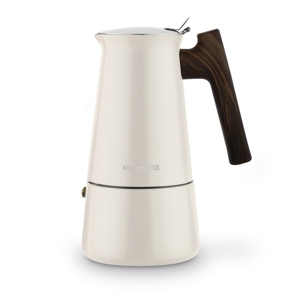 Kawiarka nierdzewna Konighoffer Cortado 6 filiżanek kremowa