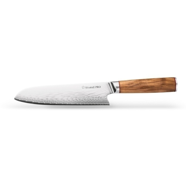 Komplet 6 noży Starke Pro Damascus Takeru w sk&oacute;rzanej torbie