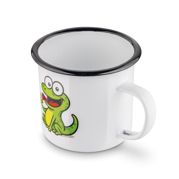 Kubek emaliowany retro Tadar Gekon 500 ml