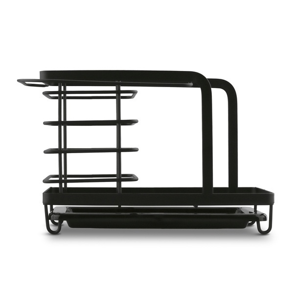 Organizer do zlewu druciany Tadar Trendy 23,5 x 13,5 x 15 cm czarny