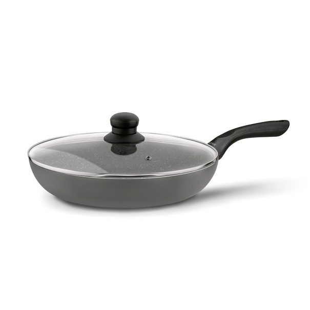 Patelnia na indukcję z pokrywką Tadar Amarantina Grey 28 cm