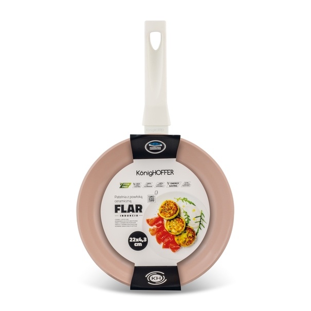 Patelnia z powłoką ceramiczną indukcyjna Konighoffer Flar 22 cm