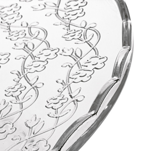 Patera szklana na nóżce Tadar Sally 29 cm okrągła