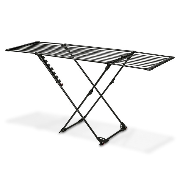 Suszarka balkonowa teleskopowa Konighoffer Spring Black 108-190 x 56 x 94 cm