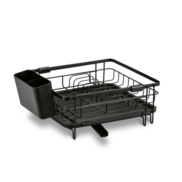 Suszarka do naczyń z ociekaczem i tacą Konighoffer 53 x 30 x 15,5 cm czarna