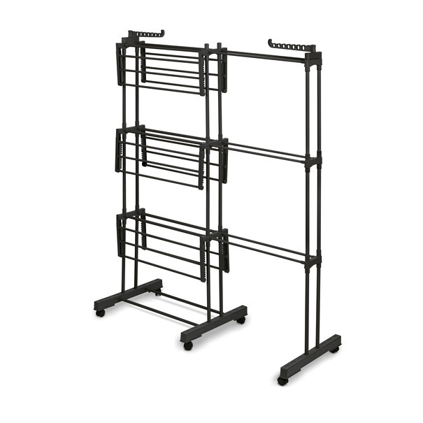 Suszarka na pranie pionowa Konighoffer Ultra 135 x 66 x 173 cm czarna
