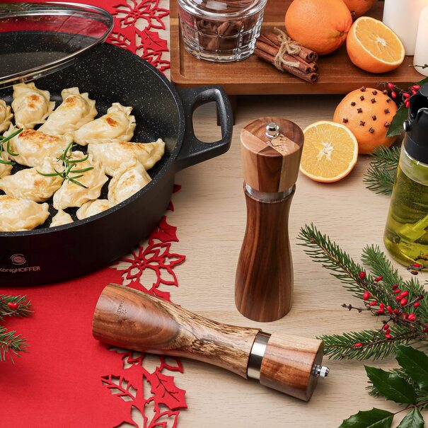 Zestaw 2 młynk&oacute;w ręcznych do soli i pieprzu Starke Pro Aragon