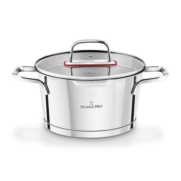Zestaw garnk&oacute;w nierdzewnych z pokrywkami Starke Pro Speziale 8 element&oacute;w