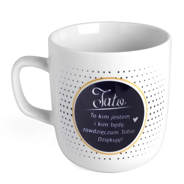 Zestaw kubków porcelanowych BGtech Mamo Tato to kim jestem 350 ml