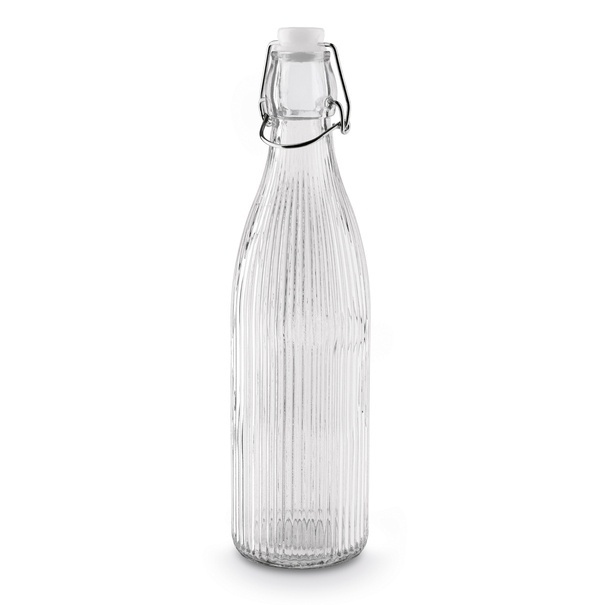 Butelka szklana z klipsem Tadar Paski 550 ml