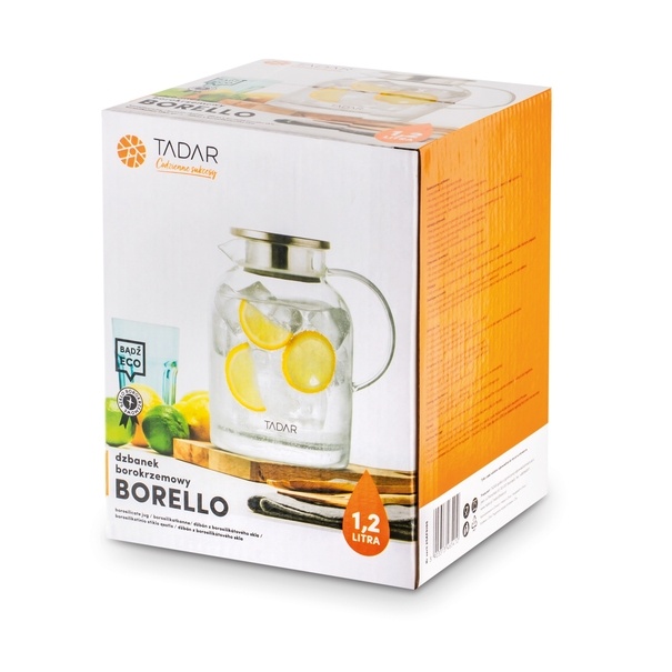 Dzbanek do herbaty borokrzemowy Tadar Borello 1,2 l