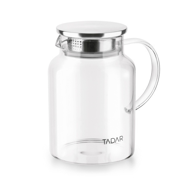 Dzbanek z zaparzaczem i szklanym podgrzewaczem Tadar Borello 1,2 l