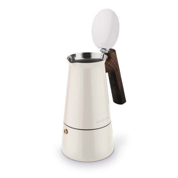 Kawiarka nierdzewna Konighoffer Cortado 6 filiżanek kremowa