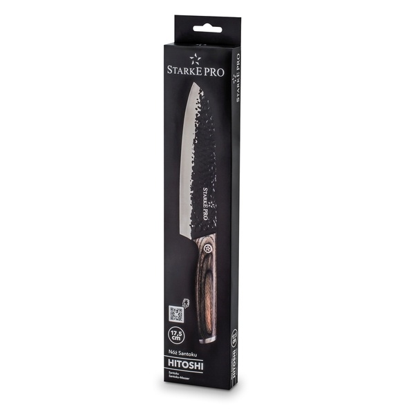 N&oacute;ż Santoku z twardej stali Starke Pro Hitoshi 17,5 cm
