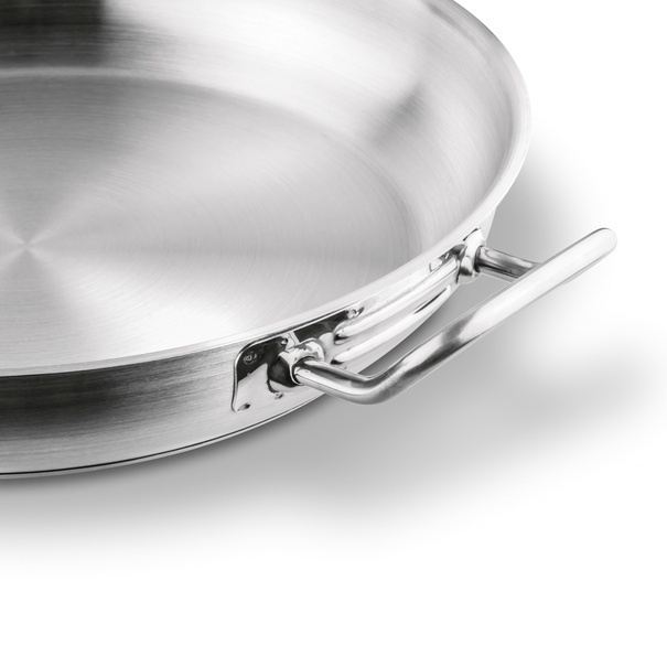 Patelnia stalowa na indukcję Starke Pro Gastro 36 cm z helperem