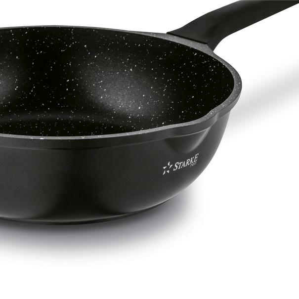 Patelnia WOK na indukcję z pokrywką Starke Pro Yasai 32 cm