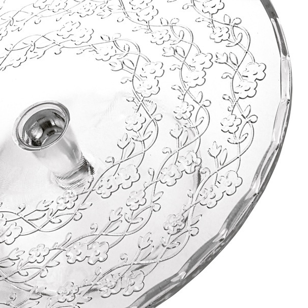 Patera szklana na nóżce Tadar Sally 29 cm okrągła