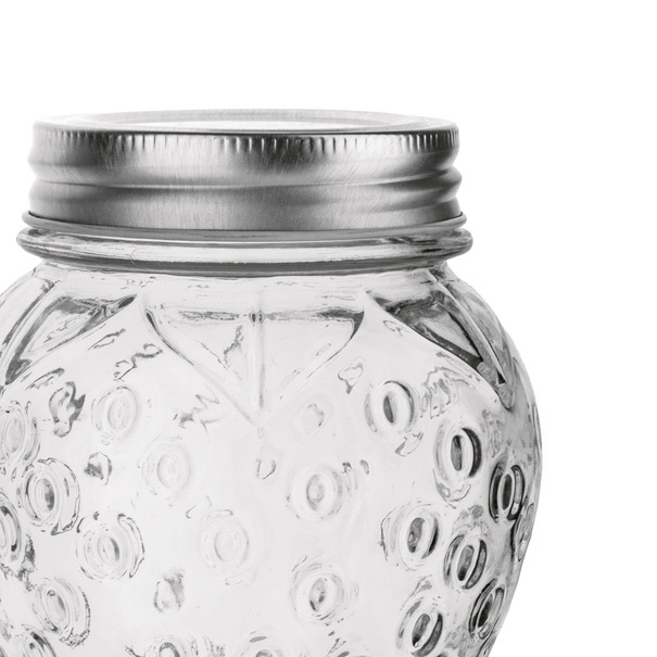 Słoik szklany z metalową zakrętką Tadar Truskawka 500 ml